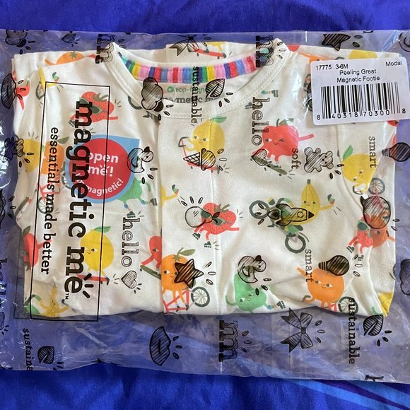 Magnetic Me Other - Magnetic Me Footie Pajamas, NWT, 3-6 Months, Modal, Peeling Great